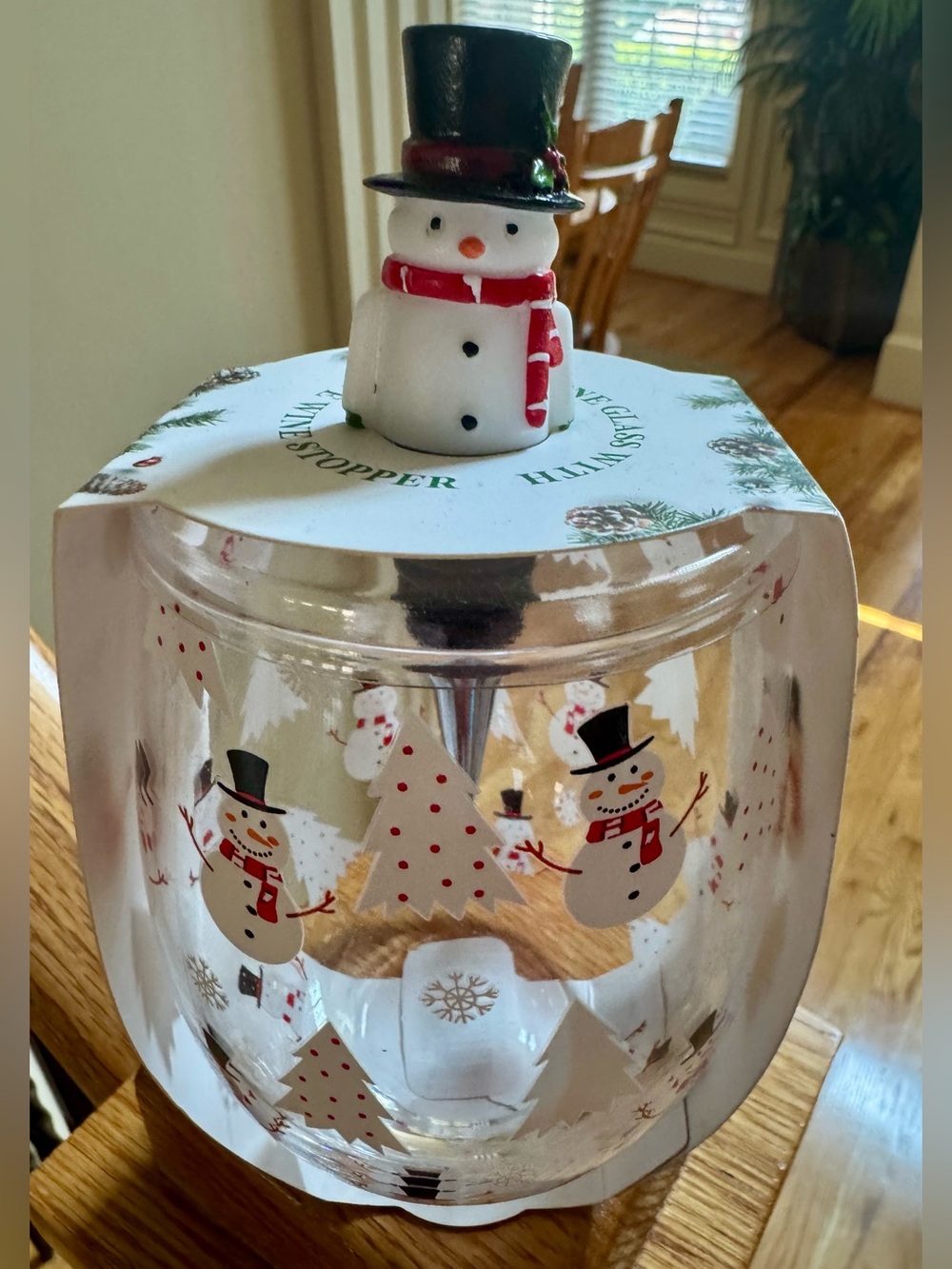 ☃️🎄 Christmas Snowman Glass Beverage Dispenser Holiday Drink Jar
